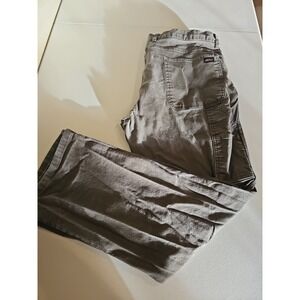 Dickies Carpenter Work Pants Mens 38x32 Green Utility Distressed Workwear